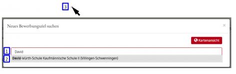 Neues Bewerbungsziel suchen