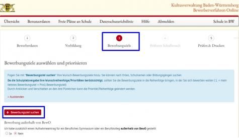 Punkt 3 Bewerbungsziele