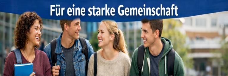 Schülerinnen und Schüler bilden eine Gemeinschaft